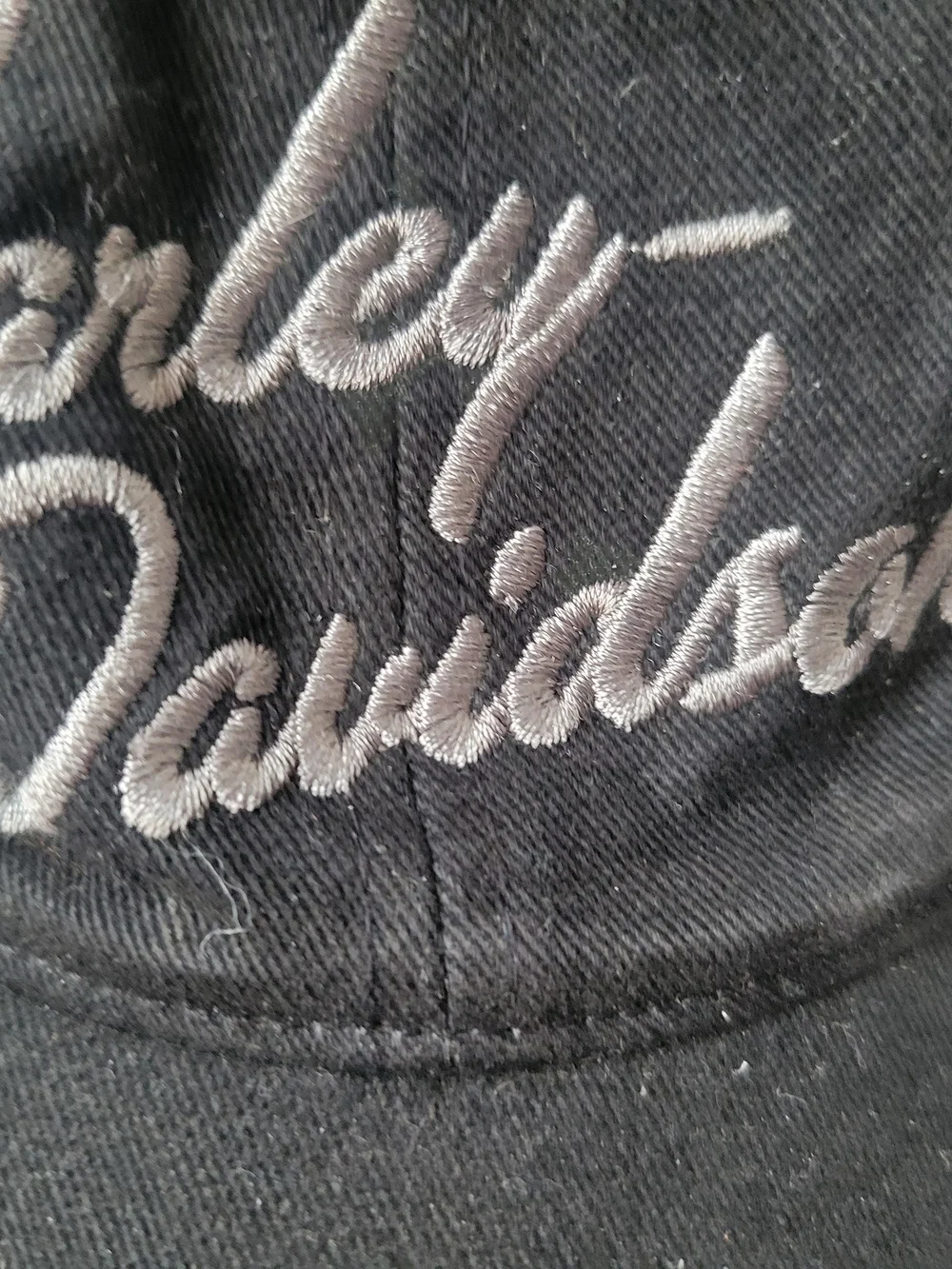 Harley-Davidson Black Baseball Cap with Silver Studs -- 2004